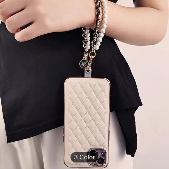 Fashionable Pearl Pendant, Anti Loss Phone Chain, For All Models Of Phones - Picture 2 of 6